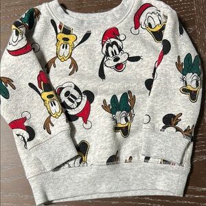 Disney Kids Gray Character Sweatshirt